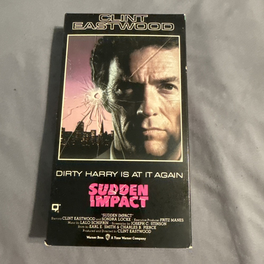 Sudden Impact (VHS, 1990) Clint Eastwood Dirty Harry Is At It Again
